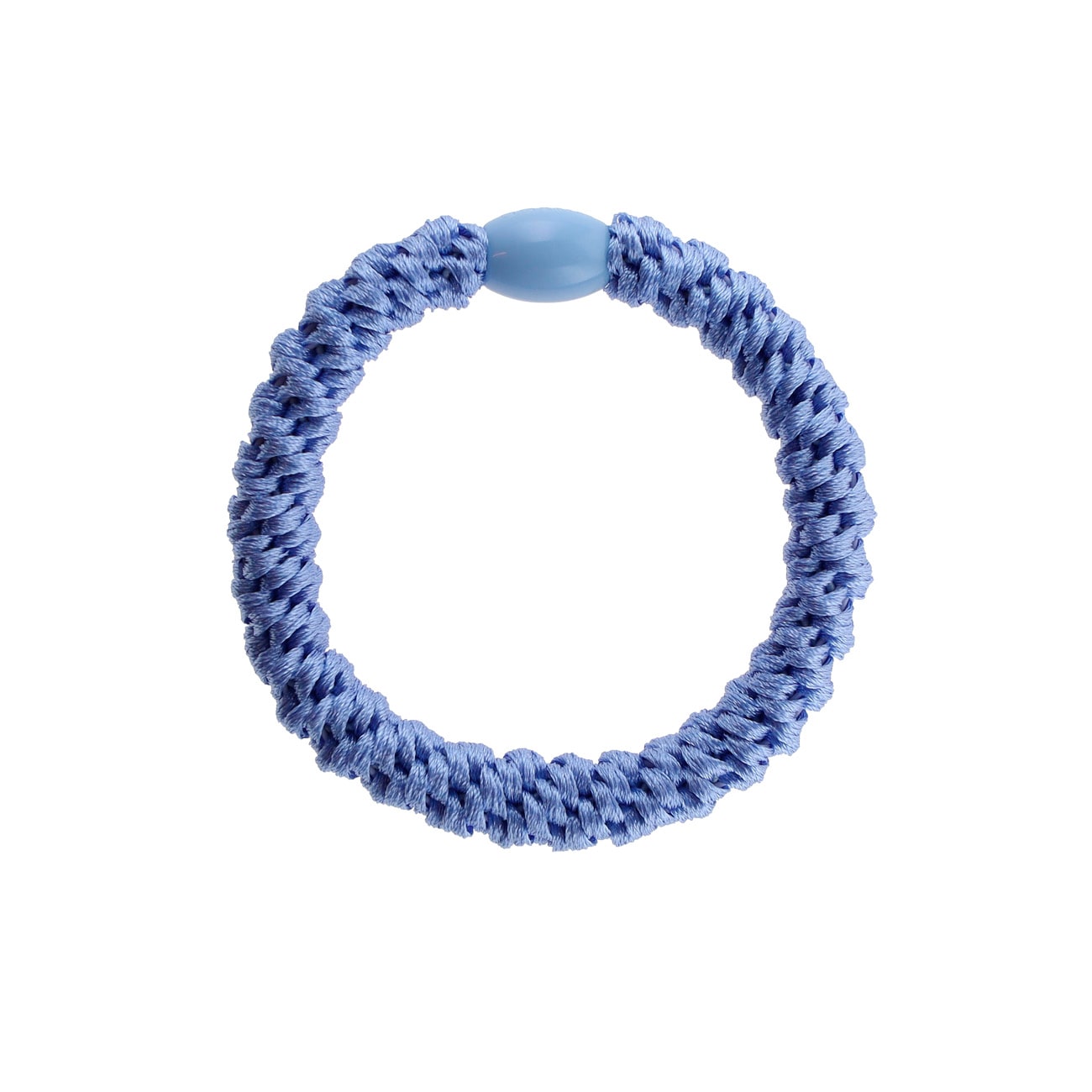 Flettet Hårelastik - Baby Blå