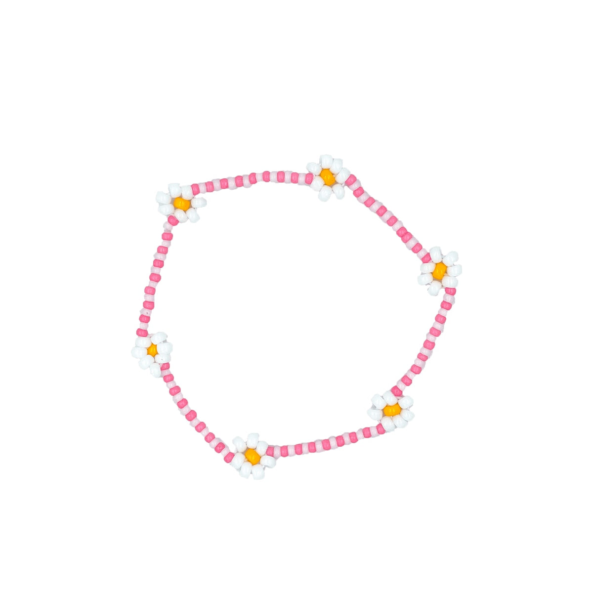 Armbånd Små Blomster - Rosa