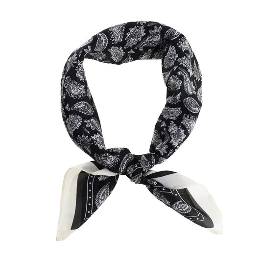 Callie Tørklæde - Sort/Råhvid