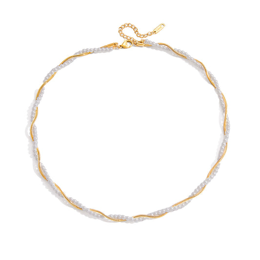 Violet Halskæde - Forgyldt