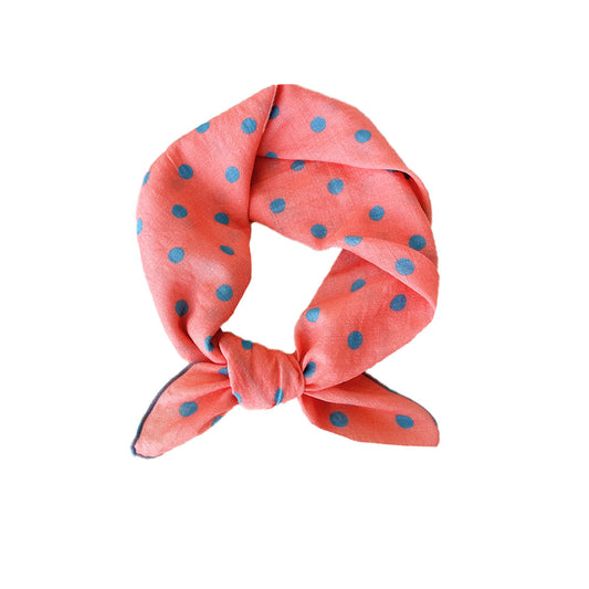 Lilo Tørklæde - Koral/Blå