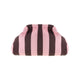 Alba Clutch - Rosa/Mørkebrun Stribet