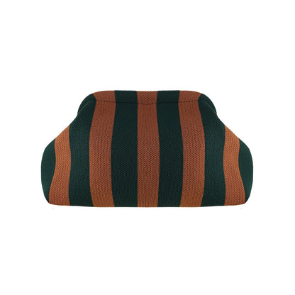 Alba Clutch - Brun/Flaskegrøn