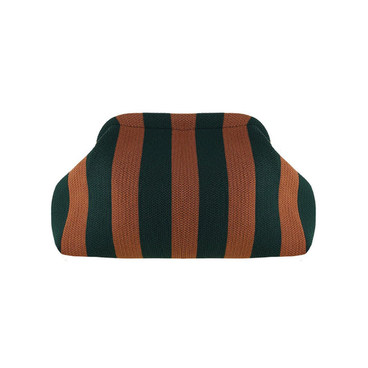 Alba Clutch - Brun/Flaskegrøn