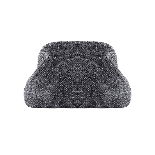 Alba Clutch - Sølvfarvet Glimmer