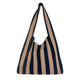 Olivia Taske - Sort/Beige Stribet (FORUDBESTILLING)