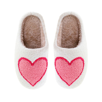 Slippers Stort Hjerte - Lyserød/Rød