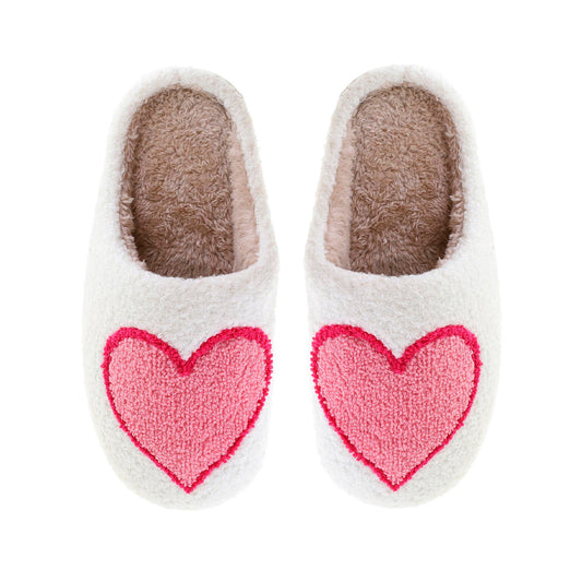 Slippers Stort Hjerte - Lyserød/Rød