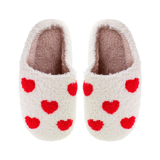 Slippers Små Hjerter - Rød