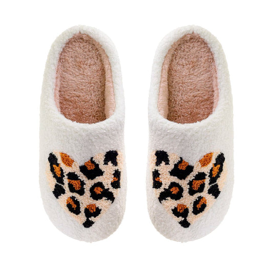 Slippers Hjerter - Leo/Creme