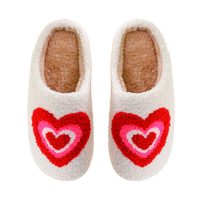 Slippers Hjerter - Rød/Pink