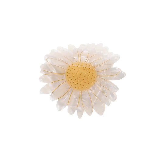 Marguerit Hårklemme - Råhvid/Gul