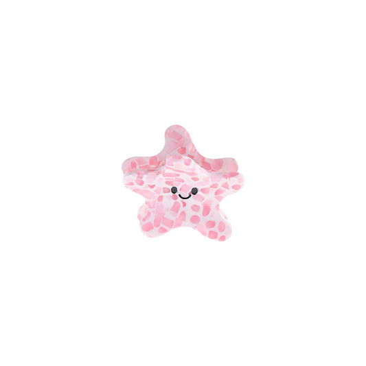Mini Søstjerne Hårklemme - Hvid/Rosa