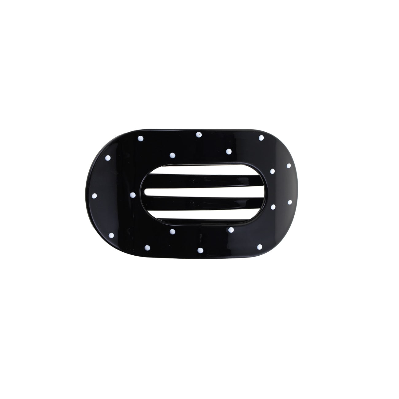 Eva Hårklemme - Mellem - Sort/Hvid Prikker