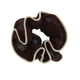 Lilje scrunchie - Chokolade