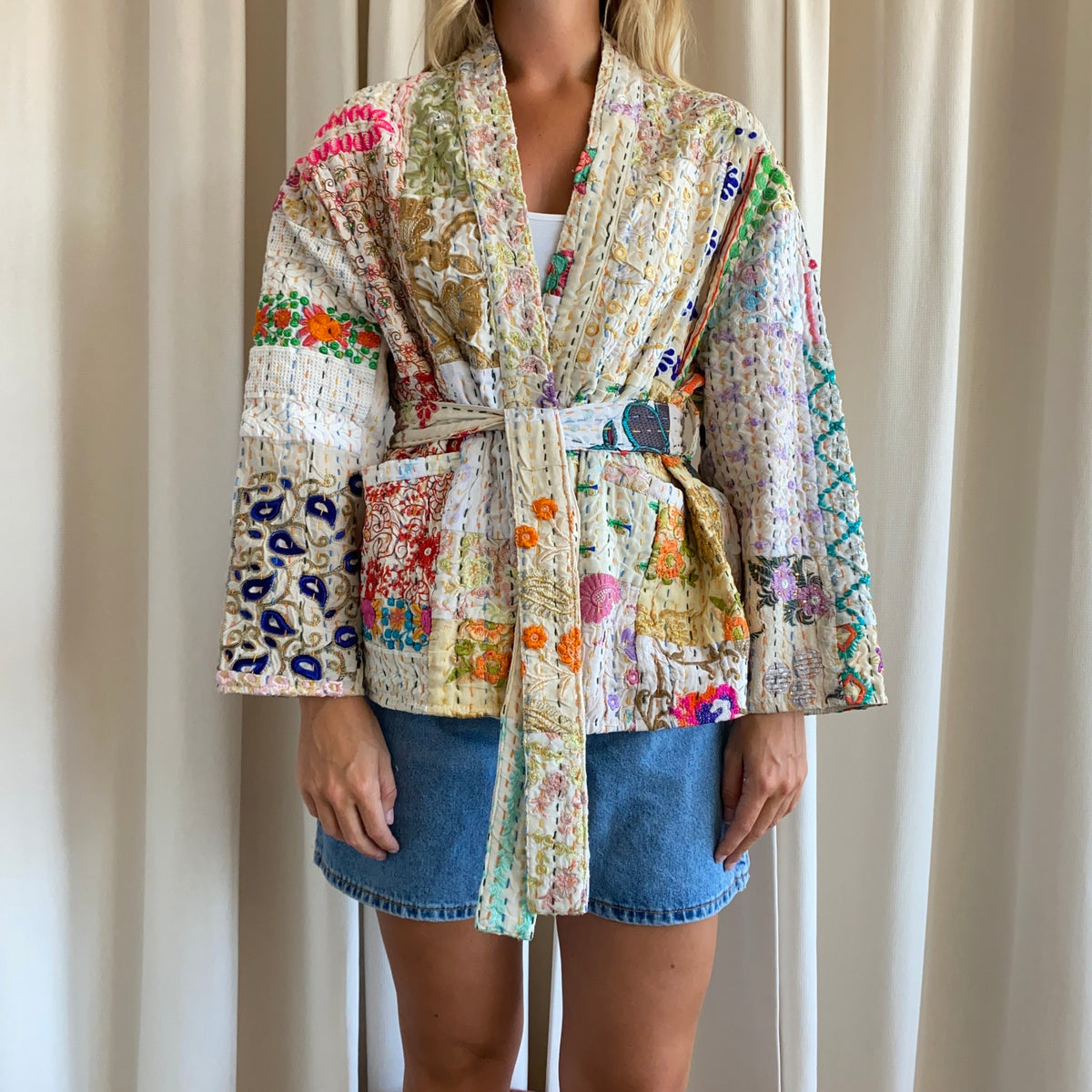 Julie Patchwork Jakke - Onesize - Nr. 46