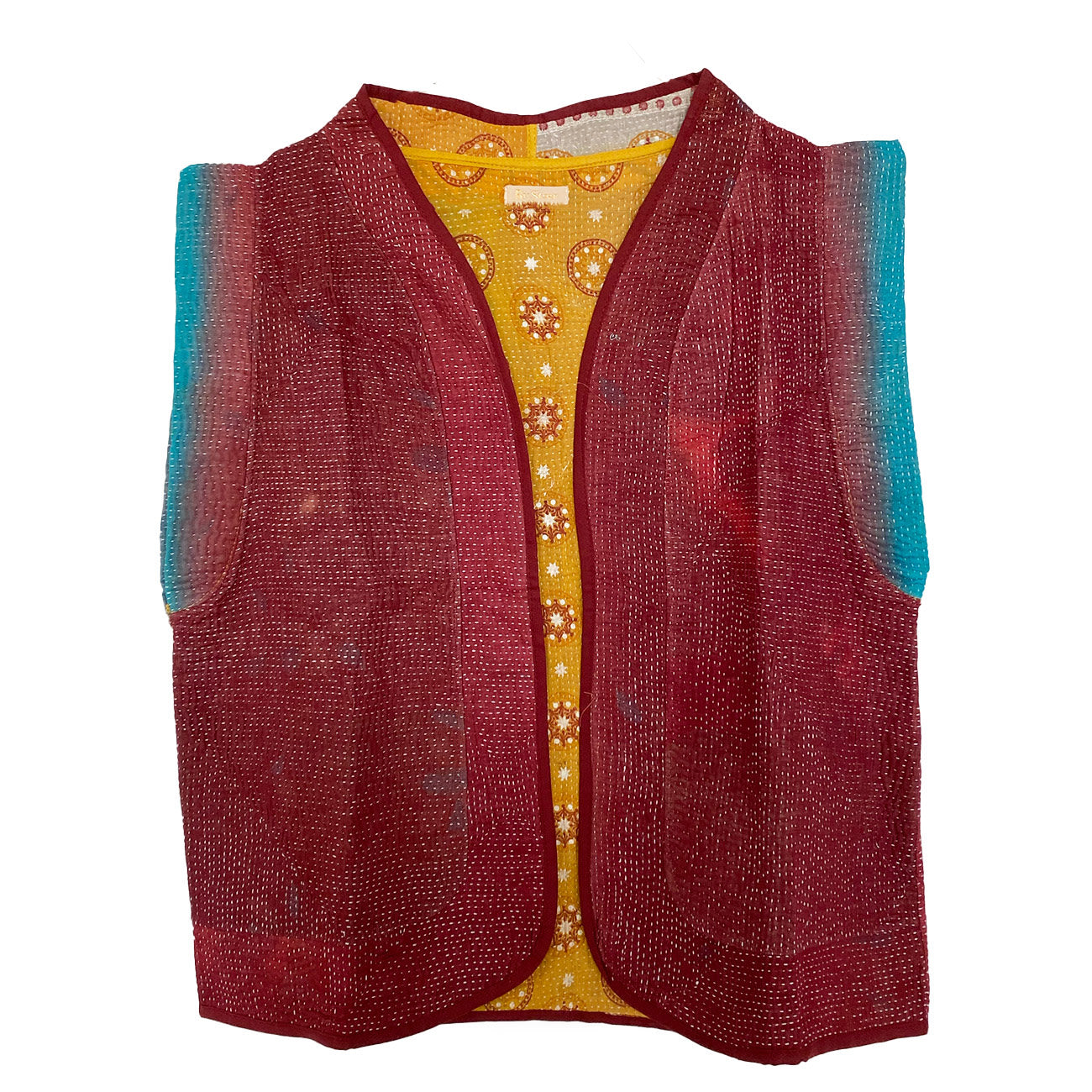 Flora Kantha Vest - Onesize - Nr. 78