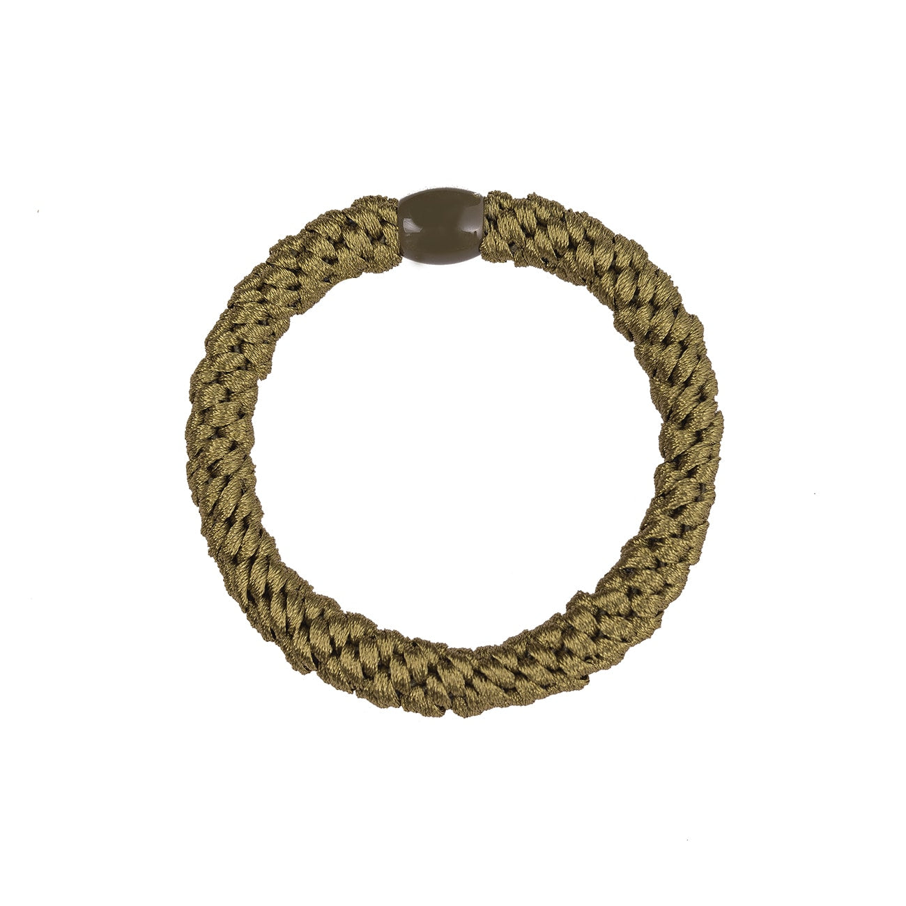 Flettet Hårelastik - Army