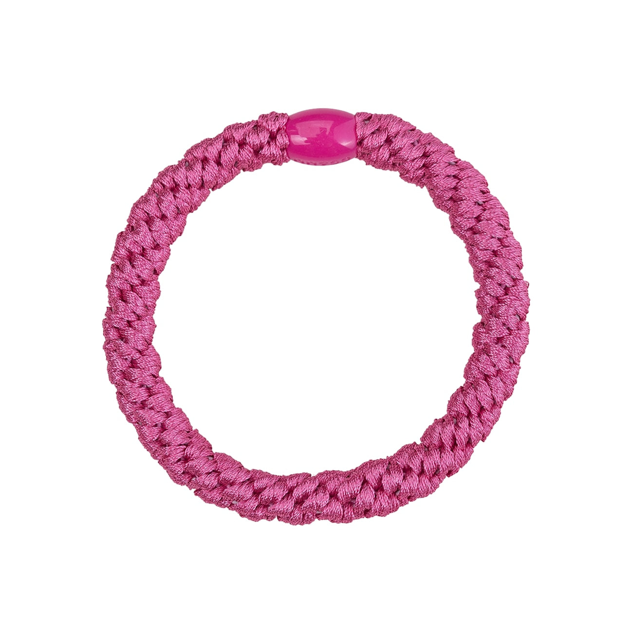 Flettet Hårelastik - Pink