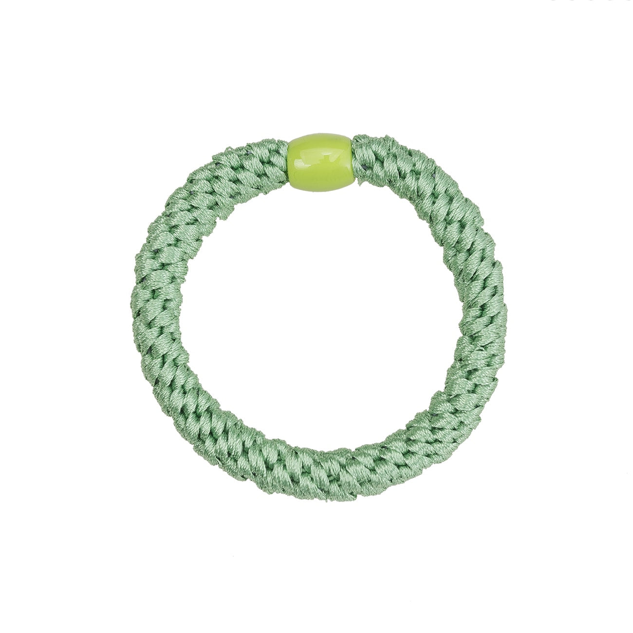 Flettet Hårelastik - Apple Green