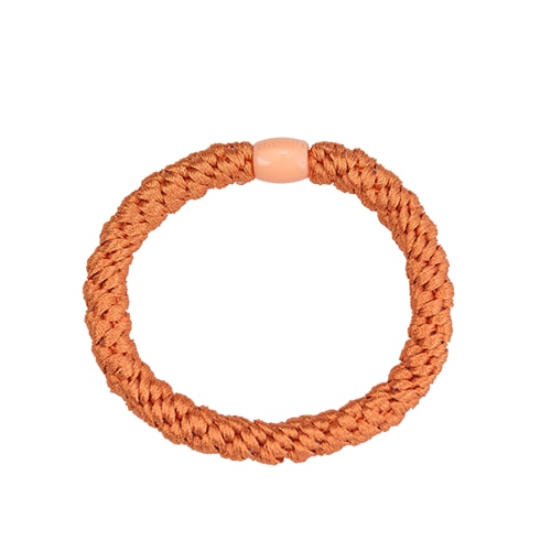 Flettet Hårelastik - Mørk Orange