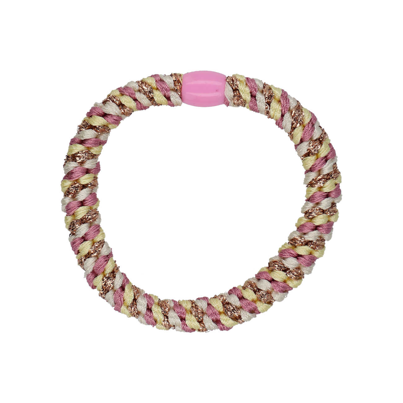 Flettet Hårelastik - Multi Candy