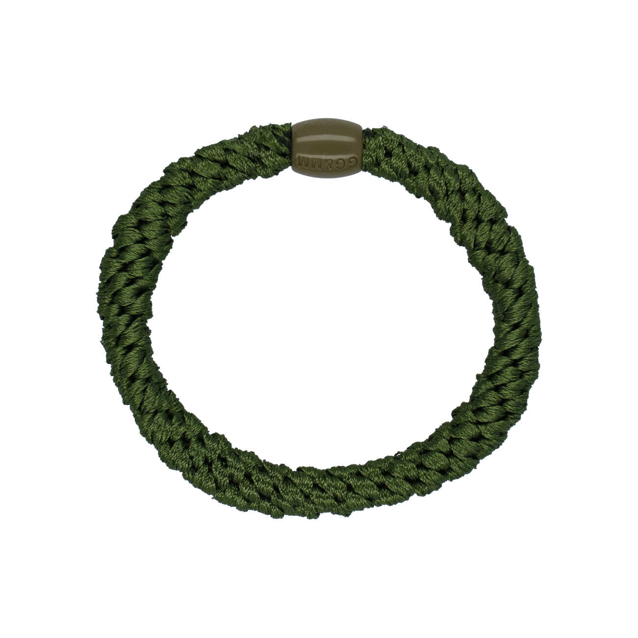 Flettet Hårelastik - Basic Green