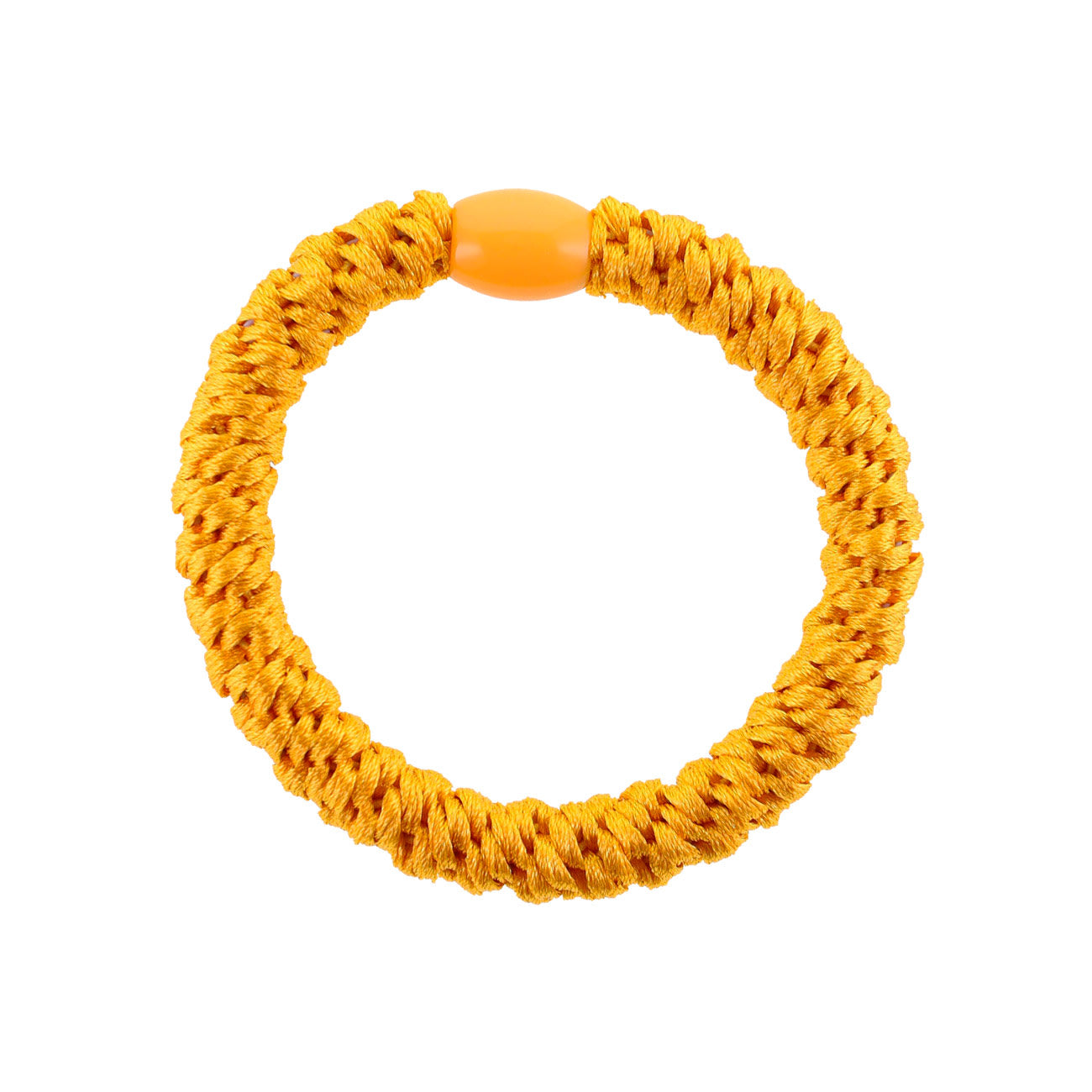 Flettet Hårelastik - Gylden Orange