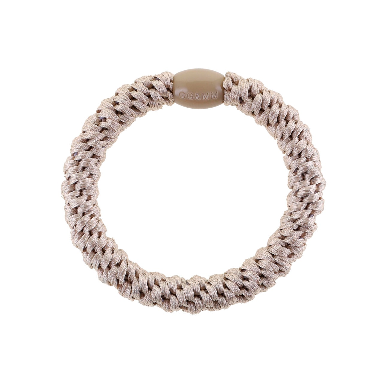 Flettet Hårelastik - Lys Sand