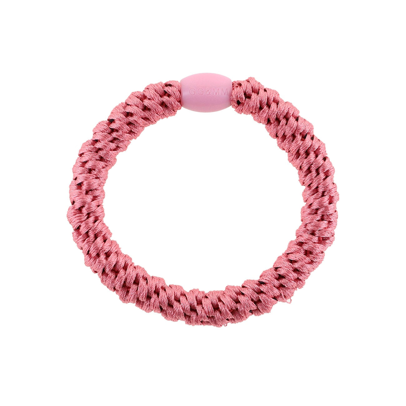 Flettet Hårelastik - Lys Pink