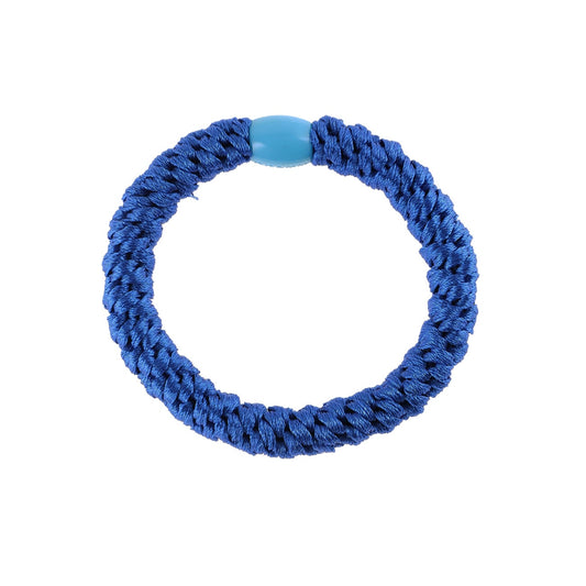 Flettet Hårelastik - Kobolt