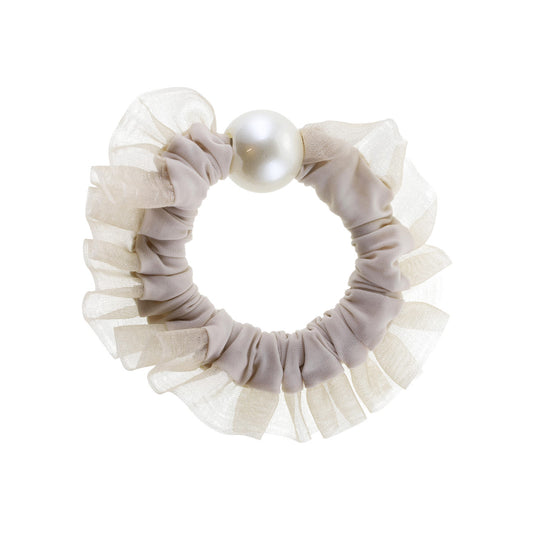 Ebba Hårelastik - Flæse Beige