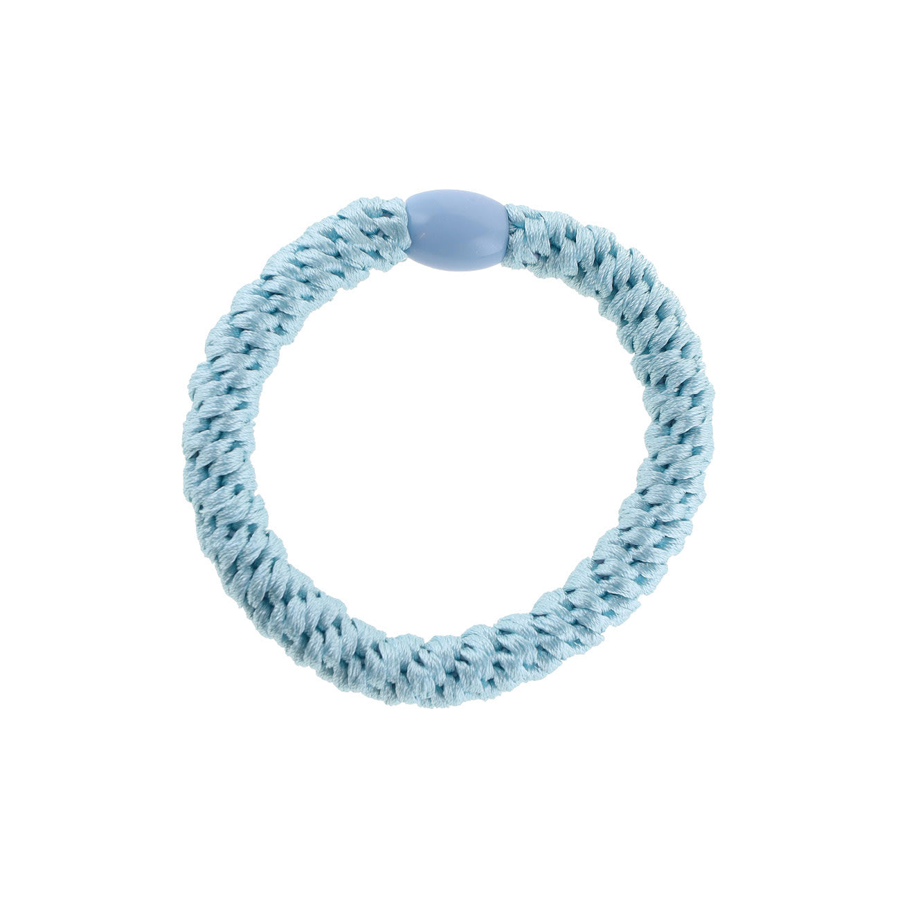 Flettet Hårelastik - Himmelblå