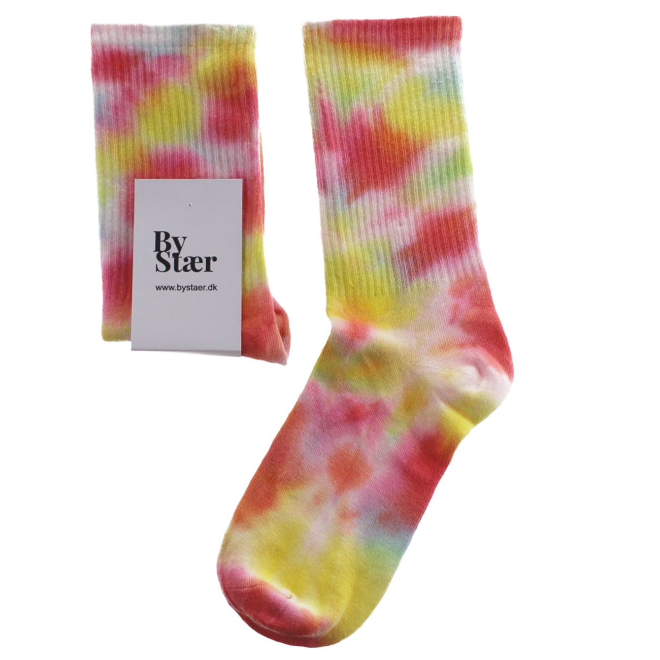 Strømper - Onesize - Batik Pink/Gul
