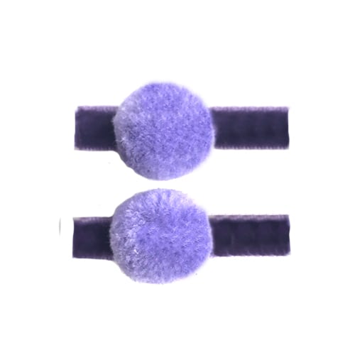 PomPom Clip - Velvet Amethyst/Lilla