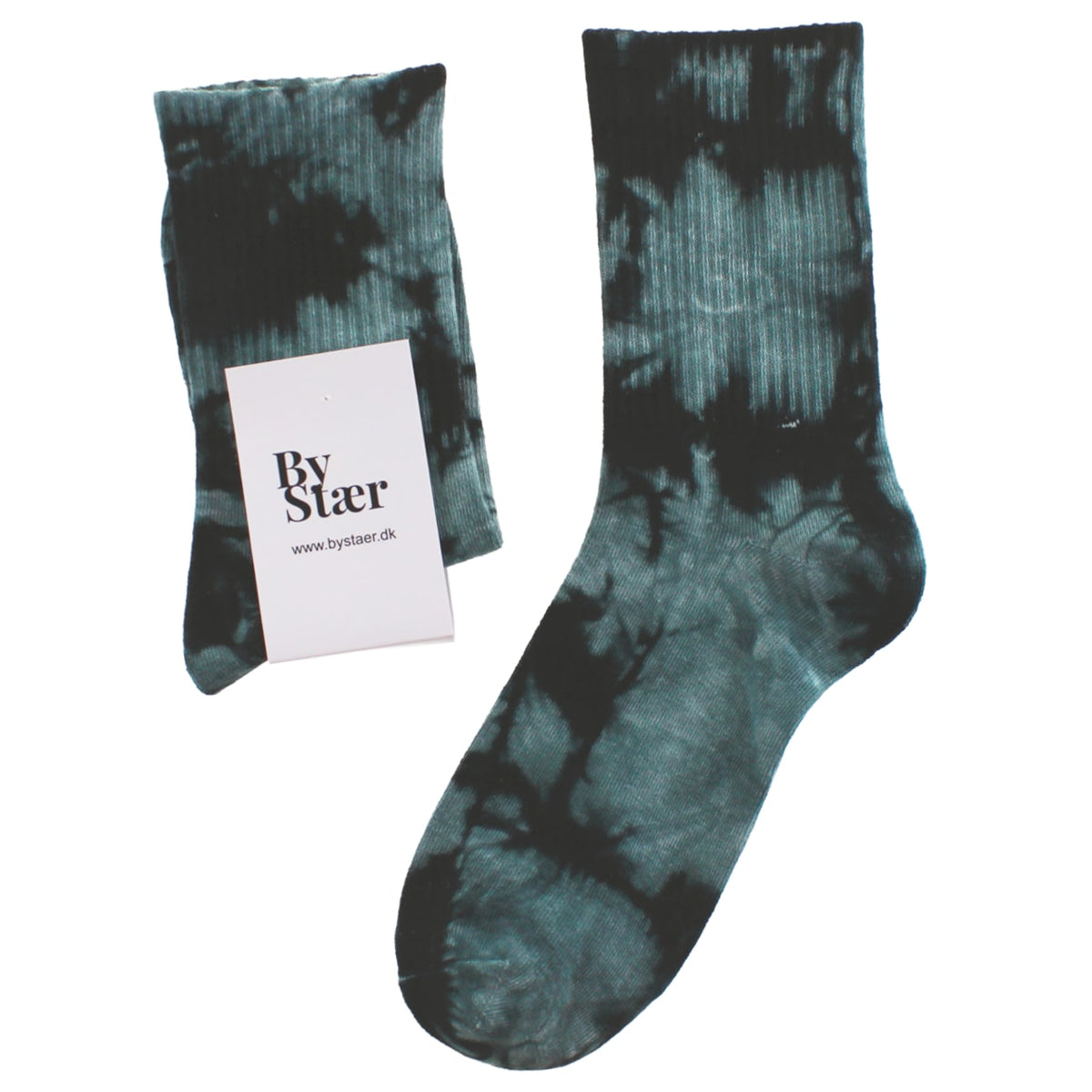 Strømper - Onesize - Batik Sort/Petrol