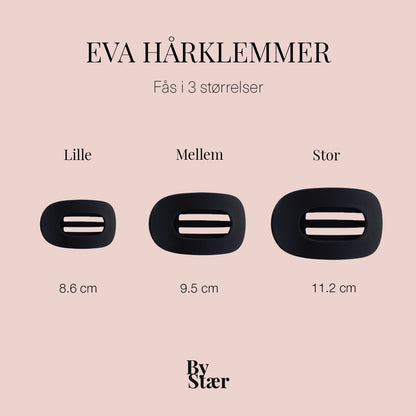 Eva Hårklemme - Stor - Mat Beige