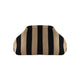 Alba Clutch - Sort/Beige Stribet (FORUDBESTILLING)