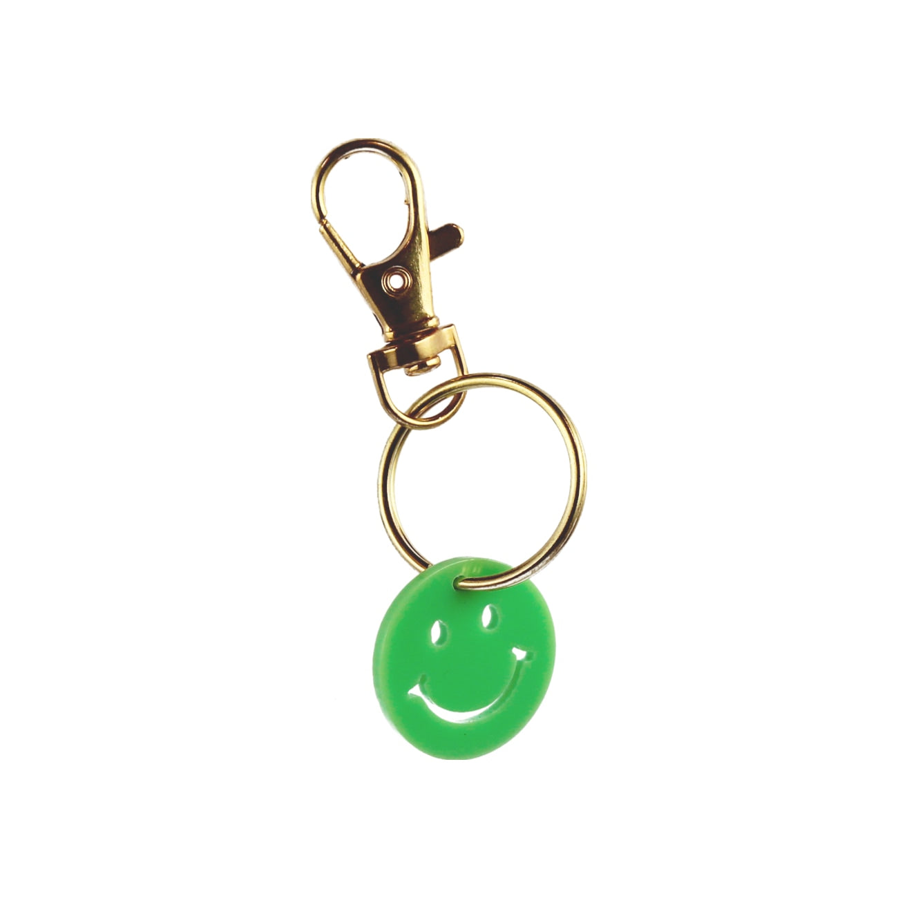 Smiley Nøglering - Grøn