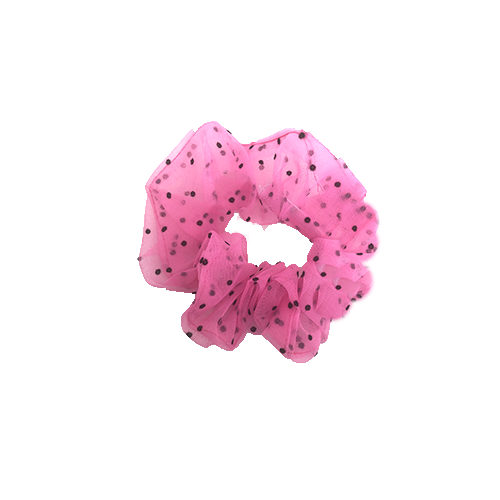Naja Lille Scrunchie - Pink Prikker