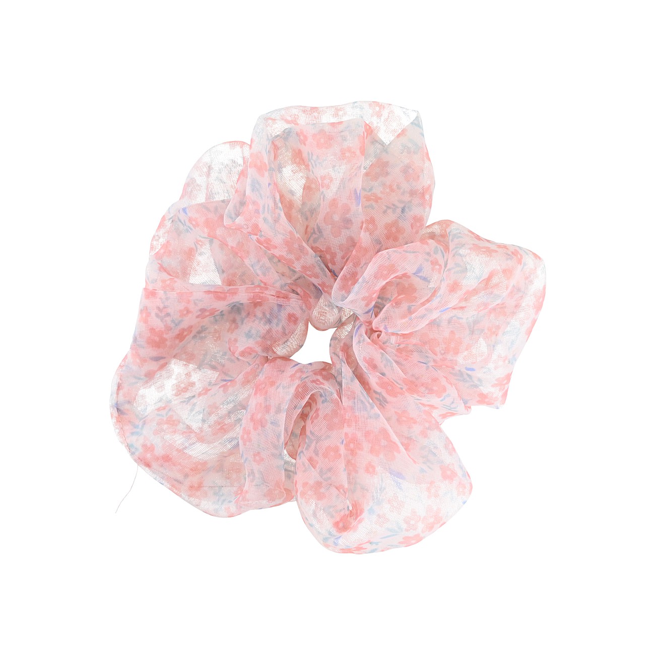 Naja Stor Scrunchie - Rosa Mini Blomst
