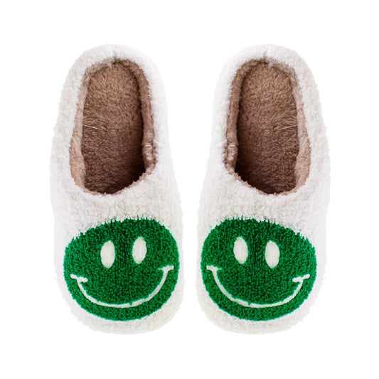 Slippers Smiley - Hvid/Grøn
