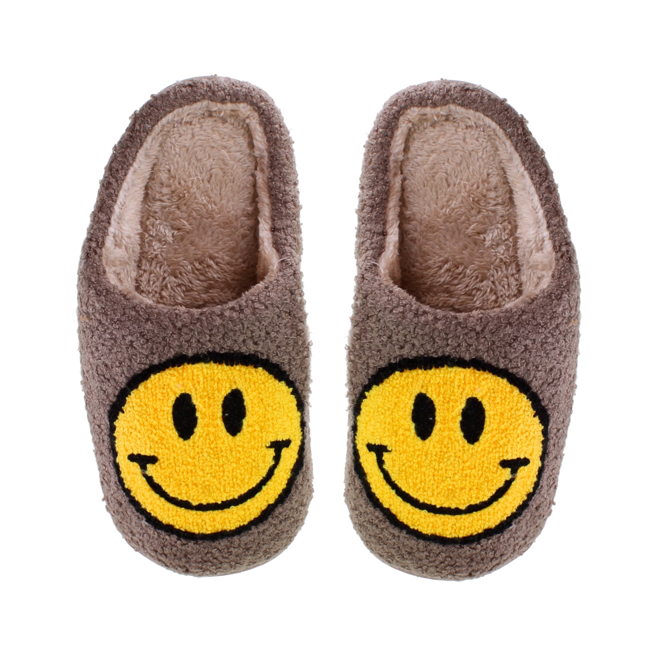Slippers Smiley - Brun/Gul