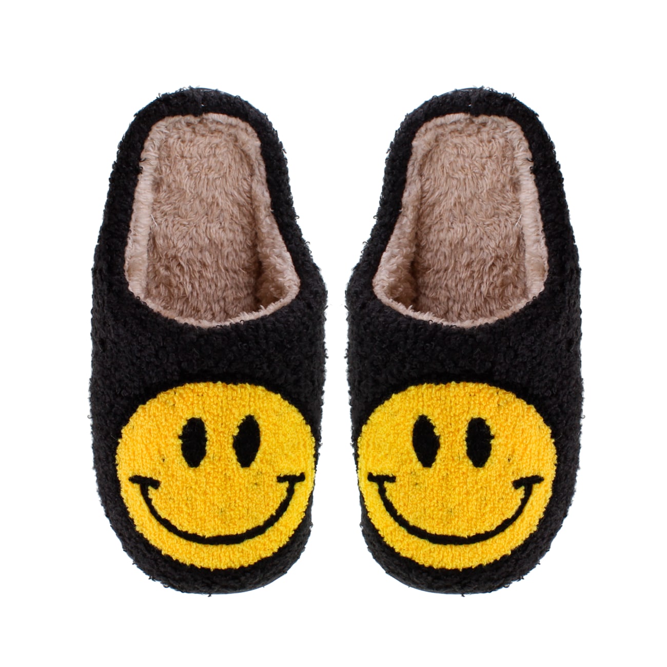 Slippers Smiley - Sort/Gul